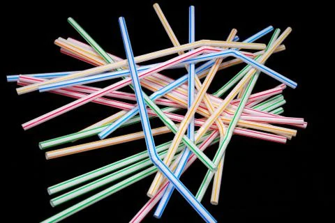 Color straw 写真素材