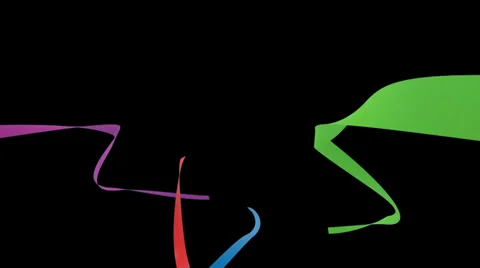 Color Strips v2 matte alpha Stock Footage 35988225