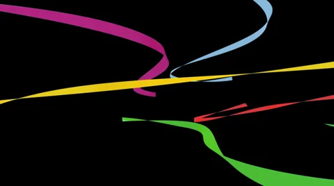 Color Strips v3 matte alpha Stock Footage 36272049