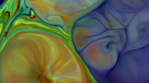 Color Surface Moving Surface Liquid Paint Splashing 7 Stock Footage 138384495