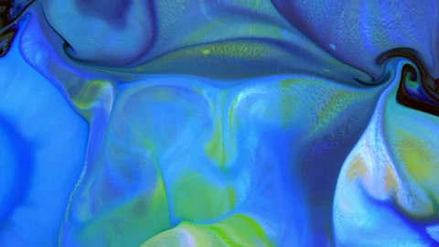 Color Surface Moving Surface Liquid Paint Splashing 3 Stock Footage 138388611