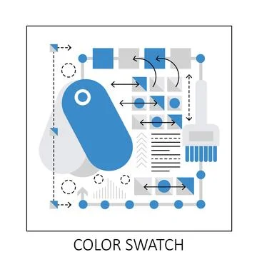 Color swatch panel Stock Illustration