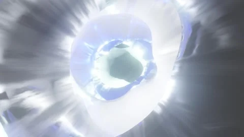 Color swirling interdimensional tunnel, 3d infinite loop background Stock Footage 270153384