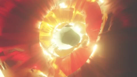 Color swirling interdimensional tunnel, 3d infinite loop background Stock Footage 270415634