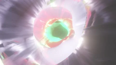 Color swirling interdimensional tunnel, 3d infinite loop background Stock Footage 284654355