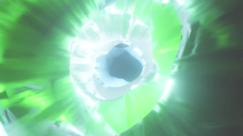 Color swirling interdimensional tunnel, 3d infinite loop background Stock Footage 285057197