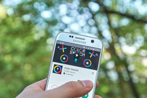Color Switch game Stock Photos