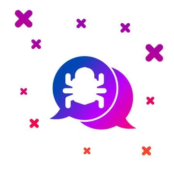 Color System bug concept icon isolated on white background. Code bug concept イラスト素材