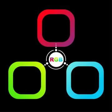 Color system of the RGB background Stock Illustration