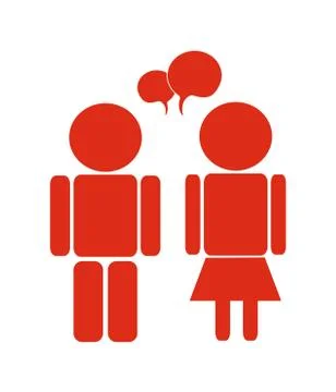 Color talk icon Stock Illustration