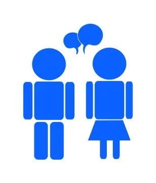 Color talk icon Stock Illustration