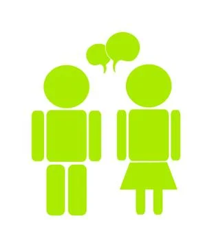 Color talk icon Stock Illustration