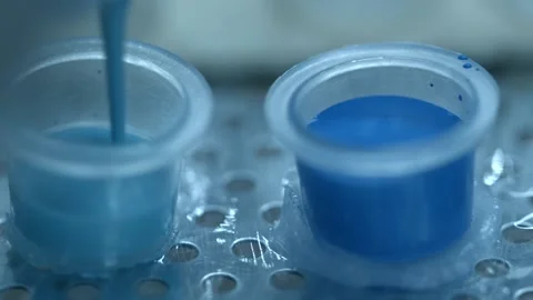 Color for tatooes close up Stock Footage 225391237