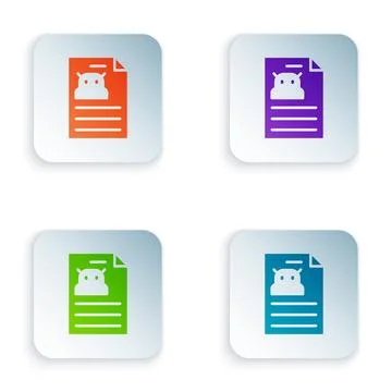 Color Technical specification icon isolated on white background. Technical イラスト素材