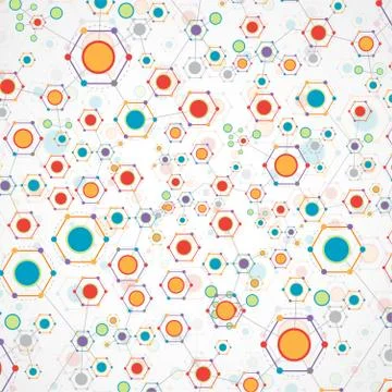 Color technology communication background Stockillustratie