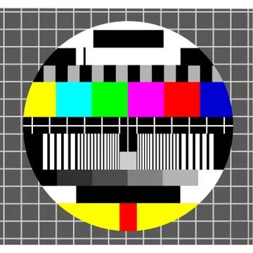 Color test tv background Stock Illustration