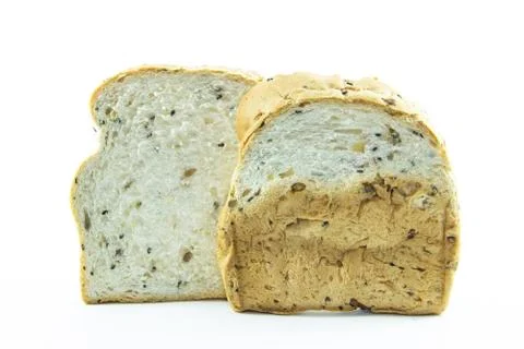 Color texture bread with sesame Stock Photos