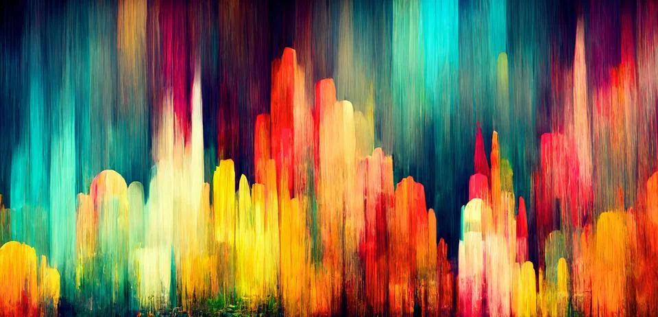 Color textures for use in imagination, creativity and design work. Stock Illustration