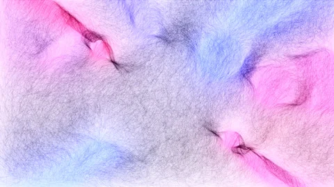 Color threads hand draw digital art animation Stock Footage 163680381