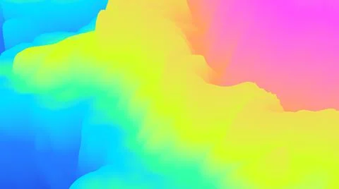 Color transition background. Splash 3d. Cloud. Blur. Motion. 3d background. Stock-Illustration