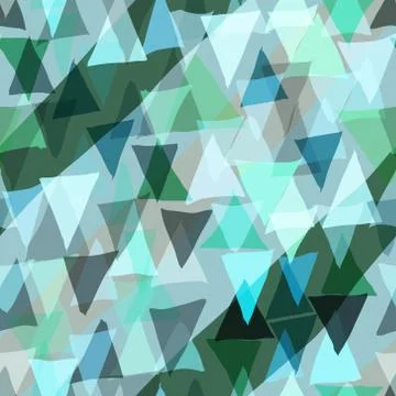Color triangle seamless background. Stock Illustration