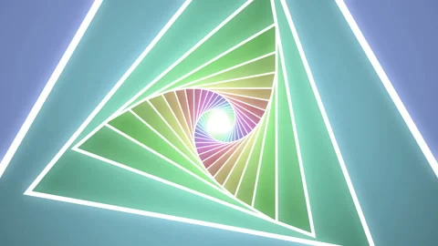 Color Triangular Abstract Figure Modern Architecture Background Animation Stock Footage 131392474