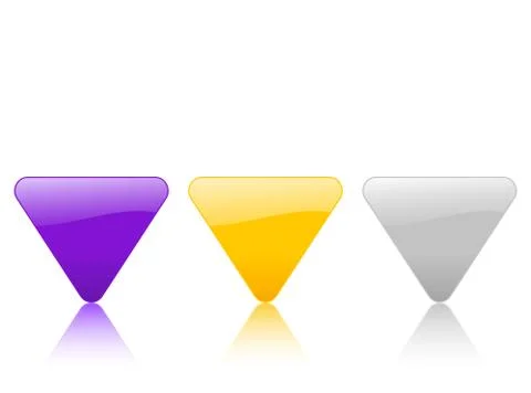 Color triangular icon 2 Illustrazione stock