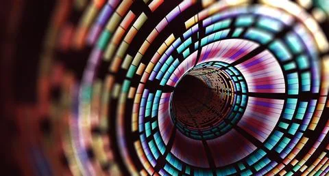 Color tunnel. 스톡 일러스트