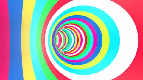 Color Tunnel Rotation Loop Stock Footage 27135894