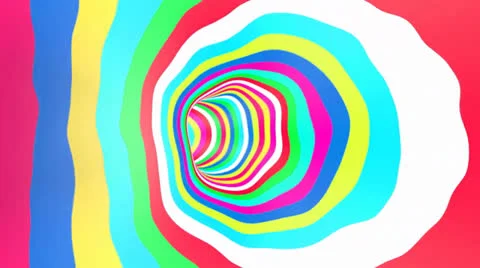 Color Tunnel Rotation Loop Stock Footage 27135895