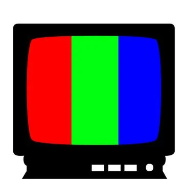 Color TV Stock Illustration