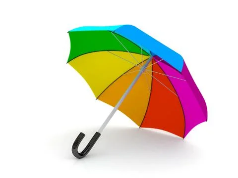 Color umbrella Stock Illustration