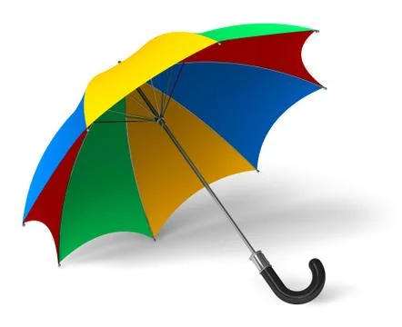 Color umbrella Illustrazione stock