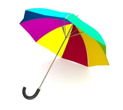 Color umbrella Stock Illustration