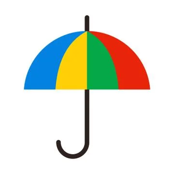 Color Umbrella Illustrazione stock