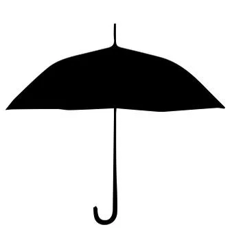 Color umbrella vector on white background Stock Illustration