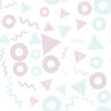 Color universal geometric seamless pattern Stock Illustration