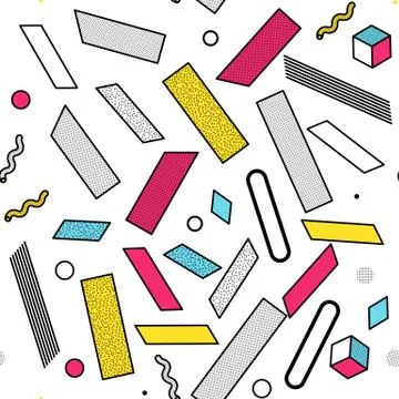 Color universal geometric seamless pattern Stock Illustration