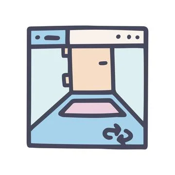 Color vector doodle simple icon augmented reality Stock Illustration