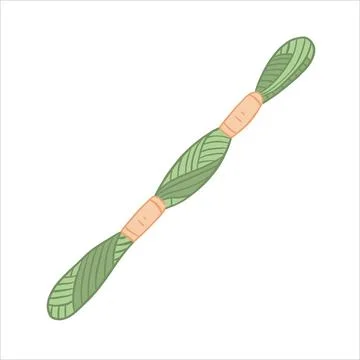 Color vector illustration. Threads for embroidery floss Stock Illustration