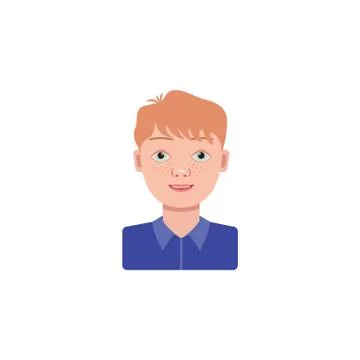Color vector image. Boy, schoolboy on a white background Stock Illustration