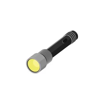 Color vector image. Pocket flashlight icon on a white background Stock Illustration