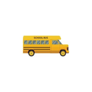 Color vector image. School bus on a white background Stock Illustration