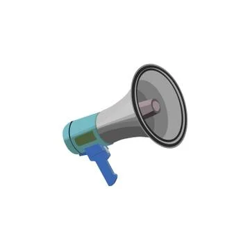 Color vector image. Shout, speaker. Loudspeaker icon Stock Illustration