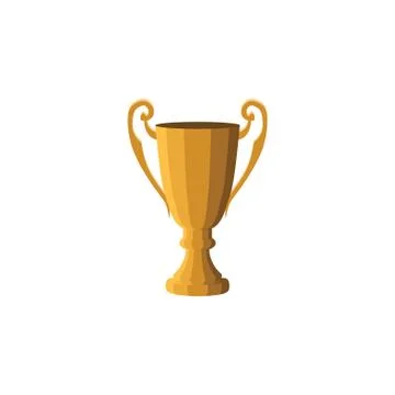 Color vector image. The winner's cup. Winner's trophy award Stock Illustration