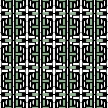 Color vector seamless pattern, abstract geometric background illustration Stock Illustration