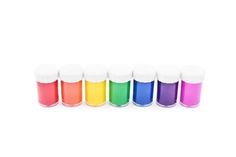 Color vials Stock Photos