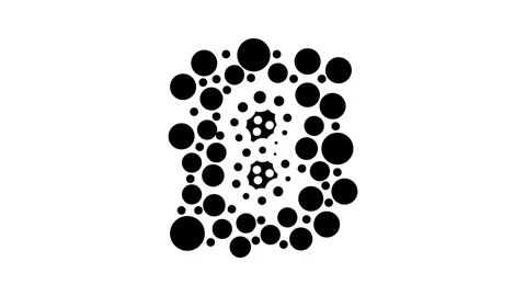 Color vision test optometry eye glyph icon animation 스톡 동영상 326730166