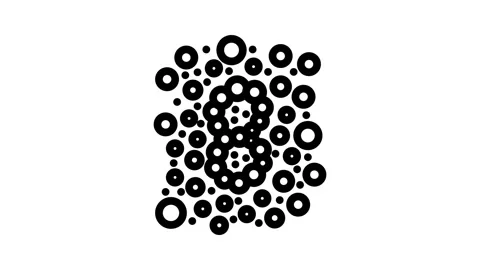 Color vision test optometry eye line icon animation 스톡 동영상 326748606