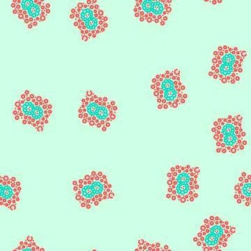 Color vision test optometry eye vector seamless pattern Stockillustratie